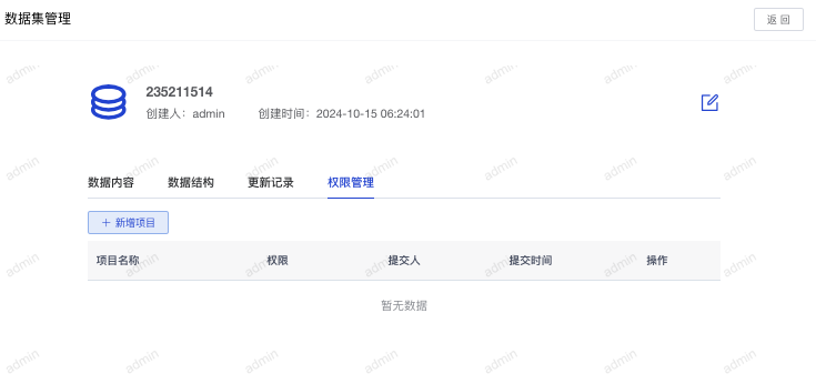 平台管理-数据集管理e